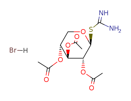 b-D-Xylopyranose, 1-thio-,2,3,4-triacetate 1-carbamimidate, monohydrobromide(9CI)