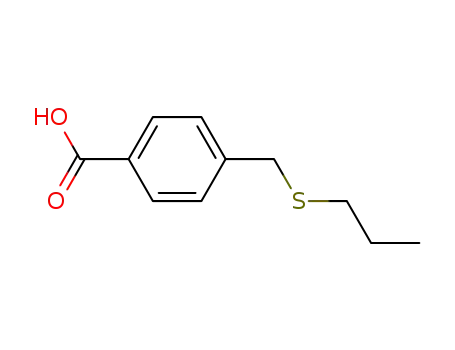 Molecular Structure of 1019561-88-6 (4-(propylthiomethyl)benzoic acid)