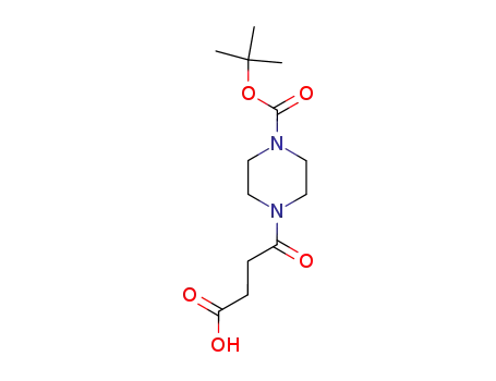 Molecular Structure of 288851-44-5 (4-(3-CARBOXY-PROPIONYL)-PIPERAZINE-1-CARBOXYLIC ACID TERT-BUTYL ESTER)