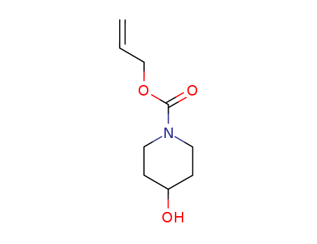 Molecular Structure of 187265-40-3 (1-Piperidinecarboxylic acid, 4-hydroxy-, 2-propenyl ester)