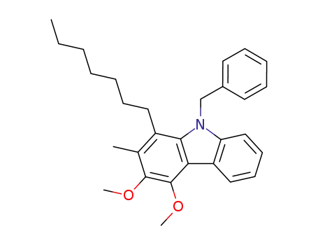 9H-Carbazole, 1-heptyl-3,4-dimethoxy-2-methyl-9-(phenylmethyl)-