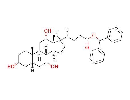 Molecular Structure of 459869-01-3 (diphenylmethyl cholate)