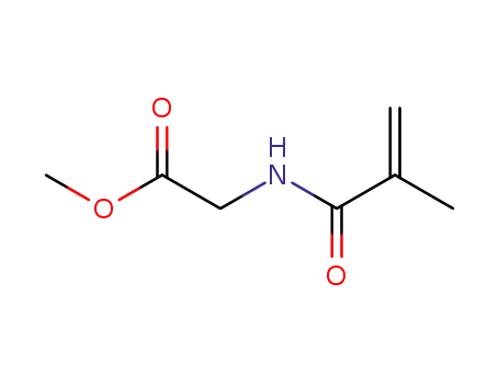 Molecular Structure of 31978-15-1 (Glycine, N-(2-methyl-1-oxo-2-propenyl)-, methyl ester)