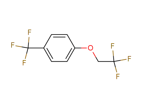 Molecular Structure of 87014-30-0 (Benzene, 1-(2,2,2-trifluoroethoxy)-4-(trifluoromethyl)-)