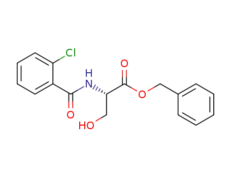 Molecular Structure of 1227492-08-1 ((S)-benzyl 2-(2-chlorobenzamido)-3-hydroxypropanoate)