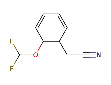 Molecular Structure of 41429-22-5 (2-(Difluoromethoxy)phenylacetonitrile)