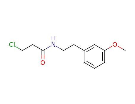 Molecular Structure of 34164-26-6 (3-chloro-N-[2-(3-methoxyphenyl)ethyl]propionamide)