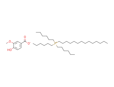 Molecular Structure of 1228997-36-1 (trihexyl(tetradecyl)phosphonium vanillate)