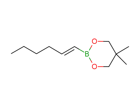 Molecular Structure of 1218988-11-4 (B-2-(E)-(hex-1-en-1-yl)-5,5-dimethyl-1,3,2-dioxaborinane)
