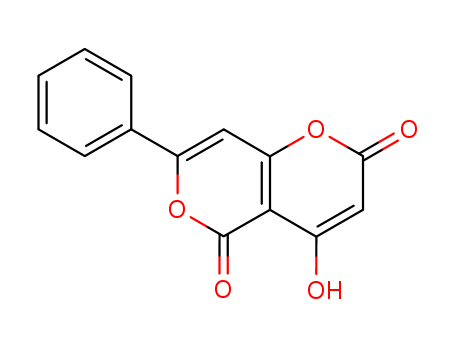 Molecular Structure of 16632-03-4 (2H,5H-Pyrano[4,3-b]pyran-2,5-dione, 4-hydroxy-7-phenyl-)