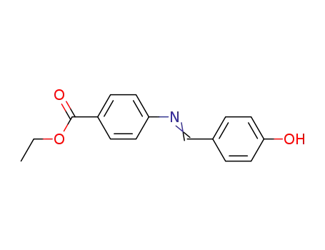 Molecular Structure of 32327-57-4 (4-[(4-Hydroxybenzylidene)amino]benzoic acid ethyl ester)