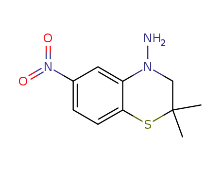 Molecular Structure of 591221-33-9 (4H-1,4-Benzothiazin-4-amine, 2,3-dihydro-2,2-dimethyl-6-nitro-)