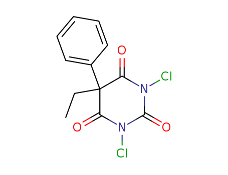 2,4,6(1H,3H,5H)-Pyrimidinetrione, 1,3-dichloro-5-ethyl-5-phenyl-