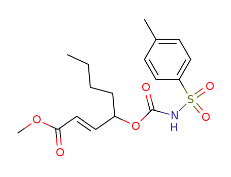 2-Octenoic acid, 4-[[[[(4-methylphenyl)sulfonyl]amino]carbonyl]oxy]-,
methyl ester, (2E)-