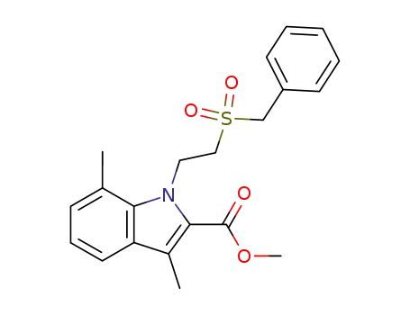 methyl 3,7-dimethyl-1-(2-benzylsulfonylethyl)indole-2-carboxylate