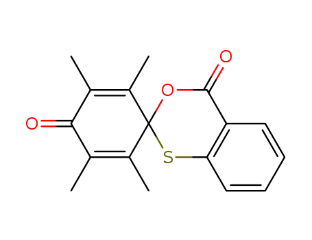 Molecular Structure of 405507-27-9 (2,3,5,6-tetramethyl-4'-thiaspiro[cyclohexane-4,3'-isochroman]-2,5-dien-1,1'-dione)