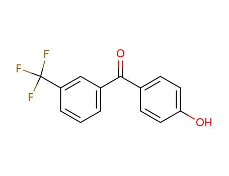 Molecular Structure of 732-55-8 (Methanone, (4-hydroxyphenyl)[3-(trifluoromethyl)phenyl]-)