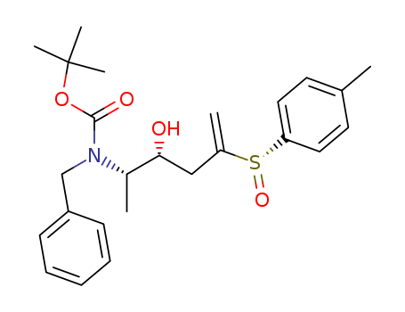 Carbamic acid,  [(1S,2R)-2-hydroxy-1-methyl-4-[(R)-(4-methylphenyl)sulfinyl]-4-pentenyl](  phenylmethyl)-, 1,1-dimethylethyl ester