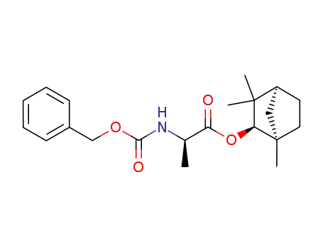 Molecular Structure of 108646-35-1 (N-benzyloxycarbonyl-D-alanine (+)-α-fenchyl ester)