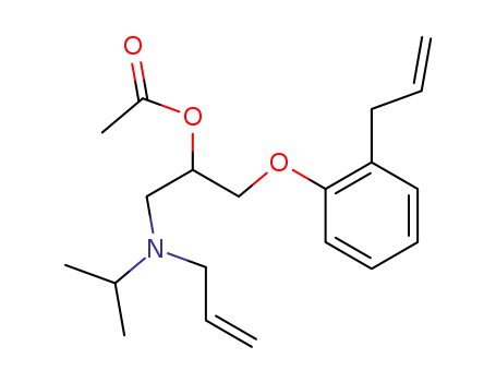 2-Propanol,
1-[(1-methylethyl)-2-propenylamino]-3-[2-(2-propenyl)phenoxy]-, acetate
(ester)