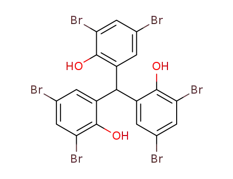 Molecular Structure of 1289219-86-8 (tris(3,5-dibromo-2-hydoxyphenyl)methane)