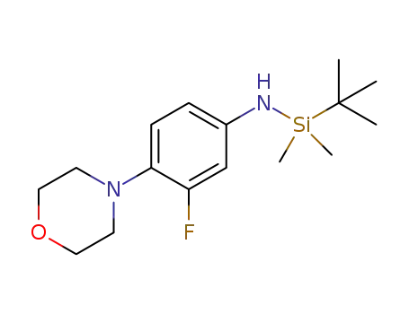 1-tert-butyl-N-(3-fluoro-4-morpholinophenyl)-1,1-dimethylsilanamine