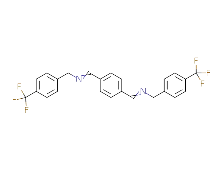 Molecular Structure of 1276692-19-3 (α,α'-bis(4-trifluoromethylbenzylimino)-p-xylene)