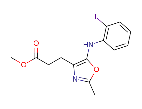 methyl 3-(5-(2-iodophenylamino)-2-methyloxazol-4-yl)propanoate