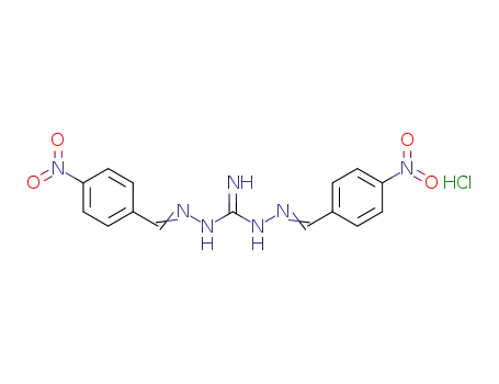 Molecular Structure of 473391-26-3 (2,2'-bis[(4-nitrophenyl)methylene]carbonimidic dihydrazide monohydrochloride)