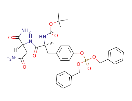 Molecular Structure of 675106-65-7 (Boc-(α-Me)pTyr(Bzl2)-Asn-NH2)