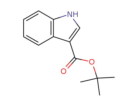 Molecular Structure of 61698-94-0 (1H-Indole-3-carboxylic acid, 1,1-dimethylethyl ester)