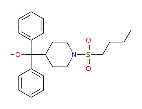 Molecular Structure of 1164112-42-8 ([1-(butane-1-sulfonyl)piperidin-4-yl]diphenylmethanol)