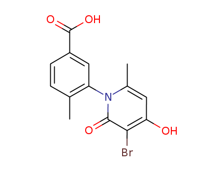 3 3 Bromo 4 Hydroxy 6 Methyl 2 Oxopyridin 1 2H Yl 4 Methylbenzoic