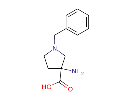 Molecular Structure of 145602-87-5 (3-AMINO-1-BENZYLPYRROLIDINE-3-CARBOXYLIC ACID)