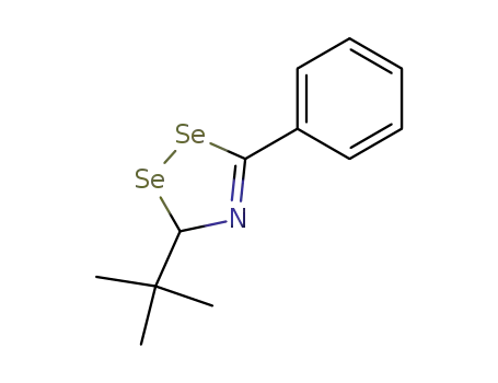 Molecular Structure of 194937-37-6 (3H-1,2,4-Diselenazole, 3-(1,1-dimethylethyl)-5-phenyl-)
