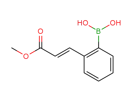 Molecular Structure of 372193-68-5 ([2-(E-3-METHOXY-3-OXO-1-PROPEN-1-YL)PHENYL]BORONIC ACID)