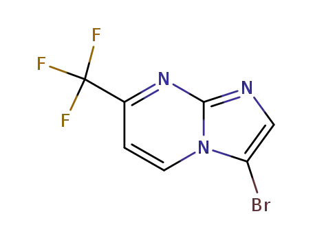 Molecular Structure of 375857-65-1 (3-Bromo-7-(trifluoromethyl)imidazo[1,2-a]pyrimidine)