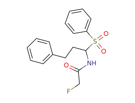 Molecular Structure of 609811-04-3 (<i>N</i>-(1-benzenesulfonyl-3-phenyl-propyl)-2-fluoro-acetamide)