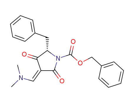 Molecular Structure of 796974-30-6 (3-DiMethylaMinoMethylene-4-oxo-pyrrolidine-1-carboxylic acid benzyl ester)