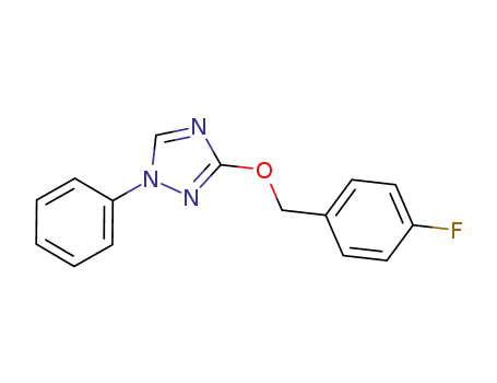 Molecular Structure of 1332370-68-9 (3-(4-fluorobenzyloxy)-1-phenyl-1H-1,2,4-triazole)