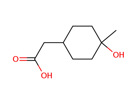 Molecular Structure of 928063-59-6 (2-(4-hydroxy-4-methylcyclohexyl)acetic acid)