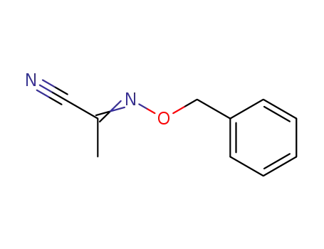 Molecular Structure of 10388-98-4 ((2Z)-2-[(benzyloxy)imino]propanenitrile)
