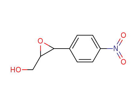 Molecular Structure of 35587-52-1 (Oxiranemethanol,3-(4-nitrophenyl)-(9CI))