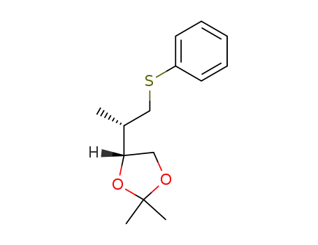 1,3-Dioxolane, 2,2-dimethyl-4-[(1S)-1-methyl-2-(phenylthio)ethyl]-, (4R)-