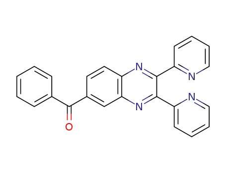 Molecular Structure of 246518-07-0 (phenyl(2,3-di(pyridin-2-yl)quinoxalin-6-yl)methanone)