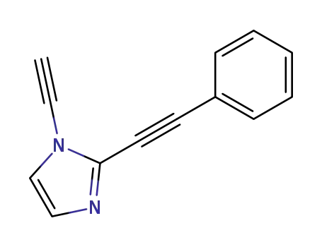 Molecular Structure of 750647-93-9 (1H-Imidazole, 1-ethynyl-2-(phenylethynyl)-)