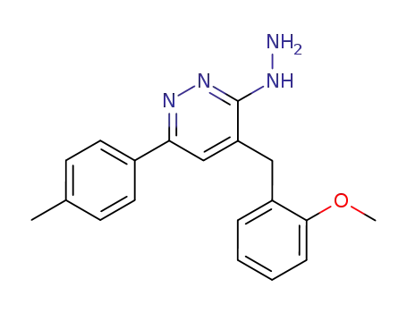 3(2H)-Pyridazinone, 4-[(2-methoxyphenyl)methyl]-6-(4-methylphenyl)-,hydrazone