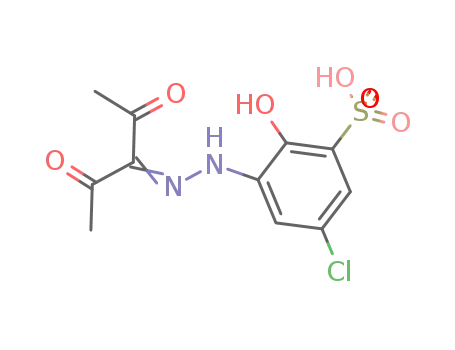Molecular Structure of 1246887-50-2 (3-(5-chloro-2-hydroxy-3-sulfophenylhydrazo)pentane-2,4-dione)