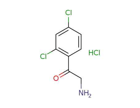Molecular Structure of 65146-54-5 (2-AMINO-1-(2,4-DICHLORO-PHENYL)-ETHANONE HYDROCHLORIDE)