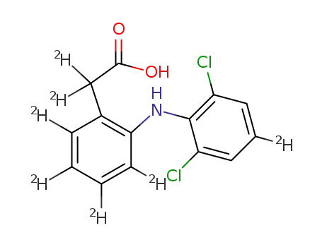 Molecular Structure of 153466-65-0 (DICLOFENAC-D4)